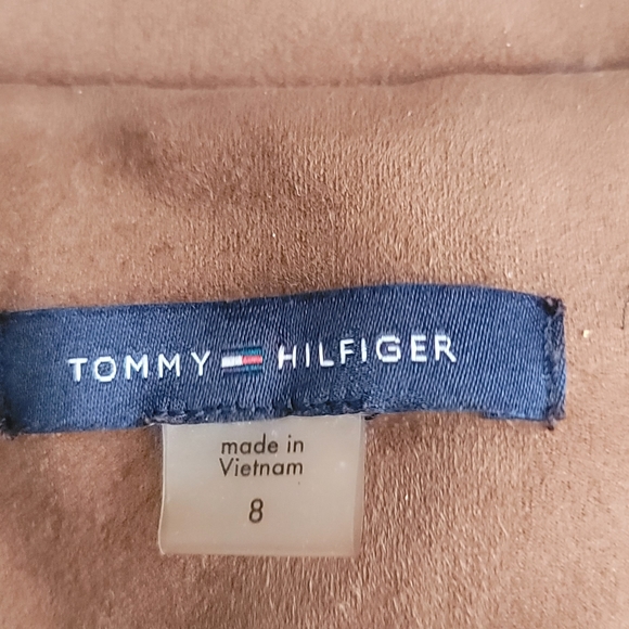 Tommy Hilfiger Brown Faux Suede Career Style Button Front Blazer 8 - Picture 3 of 10